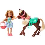 Flerfärgade Barbie Dockor med Häst-tema - 15 cm 