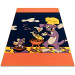 Barnmatta TUREK 1780 Tom och Jerry marinblå / orange 160x185 cm