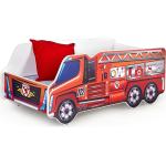 Barnsäng Brandbil - Röd + Trafikmatta