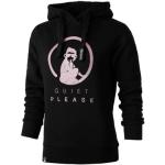 Svarta Tränings hoodies med glitter på rea i Storlek XS för Damer 