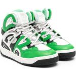 Mörkgröna Höga sneakers från Gucci i storlek 32 med Snörning med rundad tå i Läder för Pojkar 