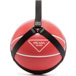 Röda Basketbollar från Prada i Gummi för Herrar 