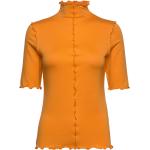 Bastia Turtleneck Top Tops T-shirts & Tops Short-sleeved Orange Residus