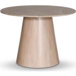 Beige Runda matbord från Skånska Möbelhuset med diameter 105cm i Ek 