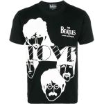 Svarta The Beatles Kortärmade T-shirts i Bomull för Herrar 