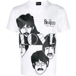 Vita The Beatles Kortärmade T-shirts i Bomull för Herrar 