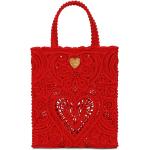 Röda Tote bags med virkning från Dolce & Gabbana för Damer 