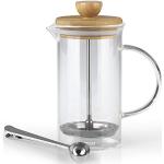 BEEM Coffee Press Kaffebryggare – 0,35 l för 2–3 koppar | French Press | Liten kaffepress med doseringssked | Glaskanna med bambulock och rostfritt stål filter