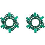 Smaragdgröna Kristallörhängen från Amina Muaddi på rea i Kristall för Damer 