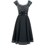 Belsira - Rockabilly Halvlång klänning - Off-The-Shoulder Swing Dress - XS XXL - för Dam - svart/vit