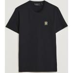 Svarta Kortärmade Kortärmade T-shirts från Belstaff i Storlek M med Rund ringning i Bomull för Herrar 