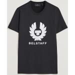 Svarta Kortärmade Kortärmade T-shirts från Belstaff på rea med Rund ringning i Bomull för Herrar 