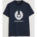 Blåa Kortärmade Kortärmade T-shirts från Belstaff på rea med Rund ringning i Bomull för Herrar 