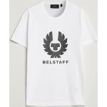 Vita Kortärmade Kortärmade T-shirts från Belstaff på rea med Rund ringning i Bomull för Herrar 