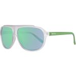 Benetton Be921s02 Sunglasses Grönt,Vit Man