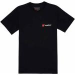 Retro Ekologiska Svarta Kortärmade Tränings t-shirts från Berghaus på rea i Storlek M för Herrar 