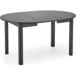Svarta Runda matbord från Skånska Möbelhuset förlängningsbara 