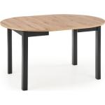 Svarta Runda matbord från Skånska Möbelhuset förlängningsbara i Ek 