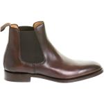 Mörkbruna Chelsea-boots från Berwich i Läder för Herrar 