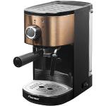 Bestron Espressomaskin för 2 koppar, med svängbart ångmunstycke, 15 bar, 1450 watt, färg: koppar