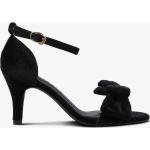 Svarta Pumps från Bianco Footwear i storlek 36 med Klackhöjd 7cm till 9cm i Sammet för Damer 