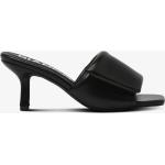 Svarta Sandaletter från Bianco Footwear på rea i storlek 36 med Kardborreknäppning med Fyrkantig tå med Klackhöjd 5cm till 7cm i Konstläder för Damer 