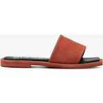 Orange Slip in-sandaler från Bianco Footwear på rea i storlek 36 med Fyrkantig tå i Mocka för Damer 