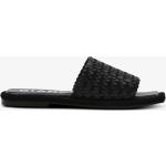 Svarta Slip in-sandaler från Bianco Footwear på rea i storlek 36 med Fyrkantig tå i Läder för Damer 