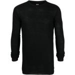 MC/Biker wear Svarta Långärmade Stickade tröjor i Extra Långa från RICK OWENS för Herrar 