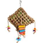 Bird Toy Net Square Multicolored 45 cm - Fågel & tillbehör - Fågelleksaker - Aktivering- & aktivitetsleksaker för fågel - Flamingo - ZOO.se