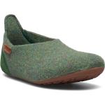 Home Shoe - "Wool Basic" Slippers Inneskor Grön Bisgaard