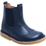 Blåa Festliga Ankle-boots från Bisgaard på rea i storlek 23 i Läder för Barn 