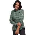Ekologiska Gröna Flanellskjortor från Black Diamond på rea i Storlek S i Flanell för Damer 