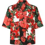 Blommiga Svarta Kortärmade Hawaiiskjortor från Dolce & Gabbana på rea för Herrar 