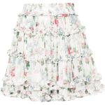 Blommiga Vita A-linje kjolar med volang från Needle & Thread i Storlek XL i Chiffong för Damer 