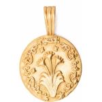 Blommiga Guldhalsband på rea 22K Guld Graverade i Gult guld för Damer 