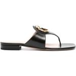 Svarta Slip in-sandaler från Gucci i storlek 36 med Slip-on med Fyrkantig tå i Kalvskinn för Damer 
