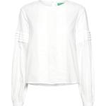 Vita Långärmade Långärmade blusar från United Colors of Benetton Colors i Storlek XS för Damer 