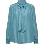 Blåa Långärmade Långärmade blusar från Moschino Boutique Moschino i Storlek S för Damer 
