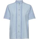 Blåa Kortärmade Kortärmade blusar från Moschino Boutique Moschino i Storlek XS för Damer 