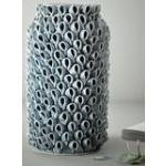 Retro Gråa Keramikvaser med skinande finish från Blowfish i Keramik - 31 cm 