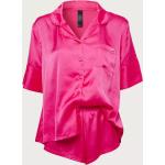 Fuchsia Pyjamasshorts från BlueBella i Storlek S i Satin för Damer 