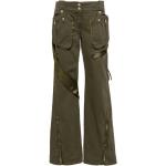Militärgröna High waisted jeans med nitar från Blumarine för Damer 