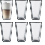Kaffeglas från Bodum Canteen 6 delar i Glas 