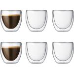 Kaffeglas från Bodum Pavina 6 delar i Glas 