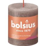 Rustika Taupe-färgade Blockljus från Bolsius 