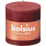 Rustika Röda Doftljus från Bolsius - 10 cm 