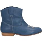 Gråa Ankle-boots från Bonpoint i storlek 26 med rundad tå i Läder för Flickor 