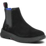 Svarta Chelsea-boots från Tommy Hilfiger på rea i storlek 44 i Mocka för Herrar 