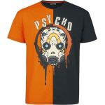 Borderlands - gaming T-shirt - Psycho - S M - för Herr - svart/orange